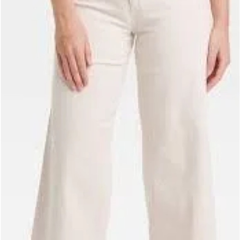 LOFT Women's Cream Flare Jeans